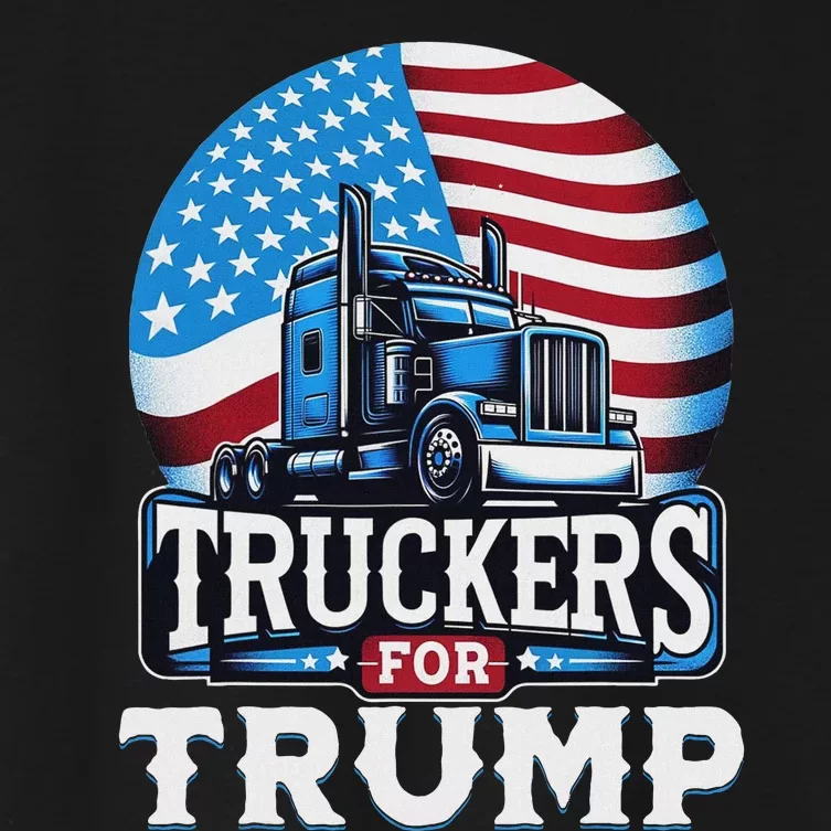 Truckers For Trump Women's Crop Top Tee