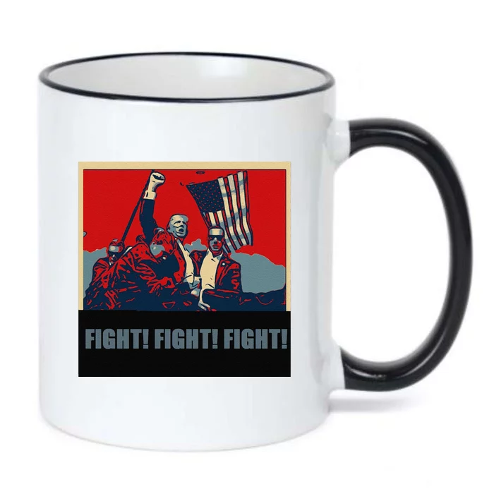 Trump Fights! Black Color Changing Mug