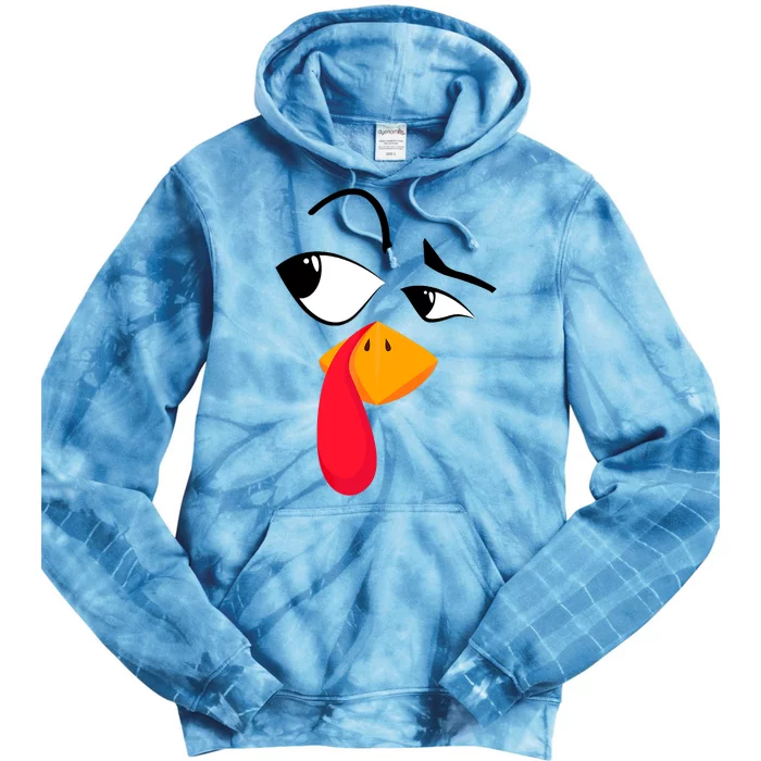 Turkey Face Tees Adult Funny Halloween Thanksgiving Tie Dye Hoodie