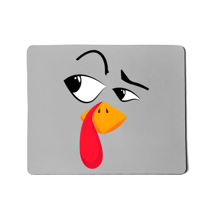 Turkey Face Tees Adult Funny Halloween Thanksgiving Mousepad