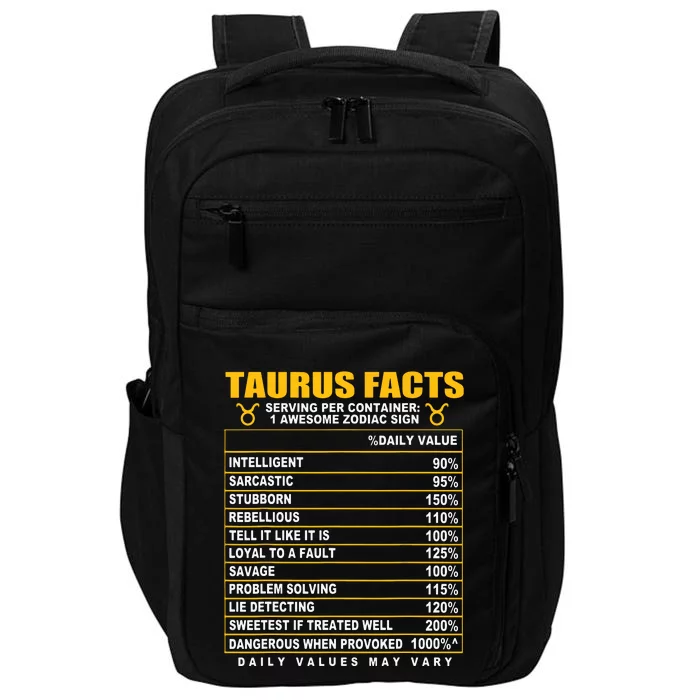 Taurus Facts Impact Tech Backpack