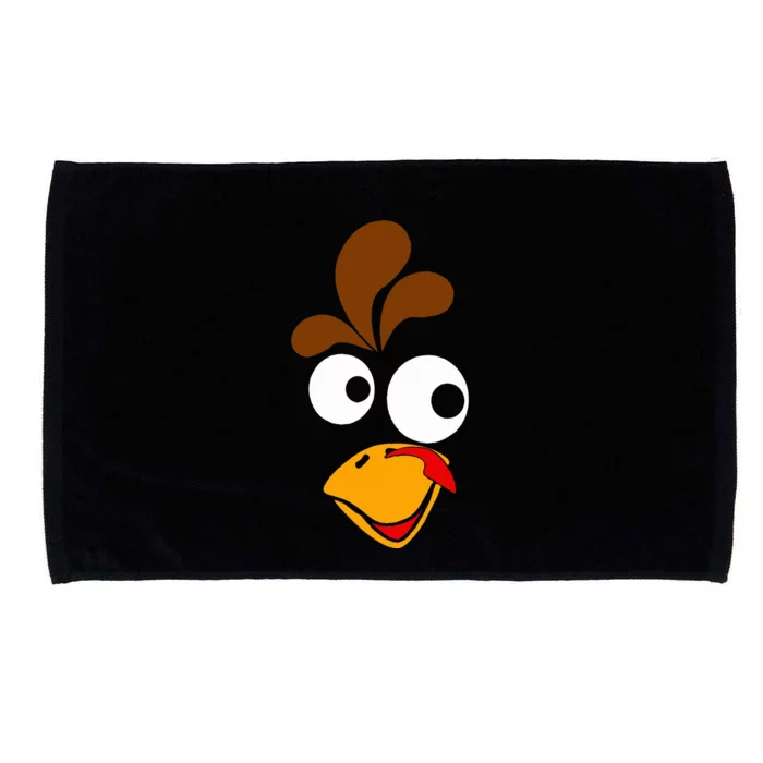 Thanksgiving Funny Turkey Face Happy Turkey Day Costume Microfiber Hand Towel