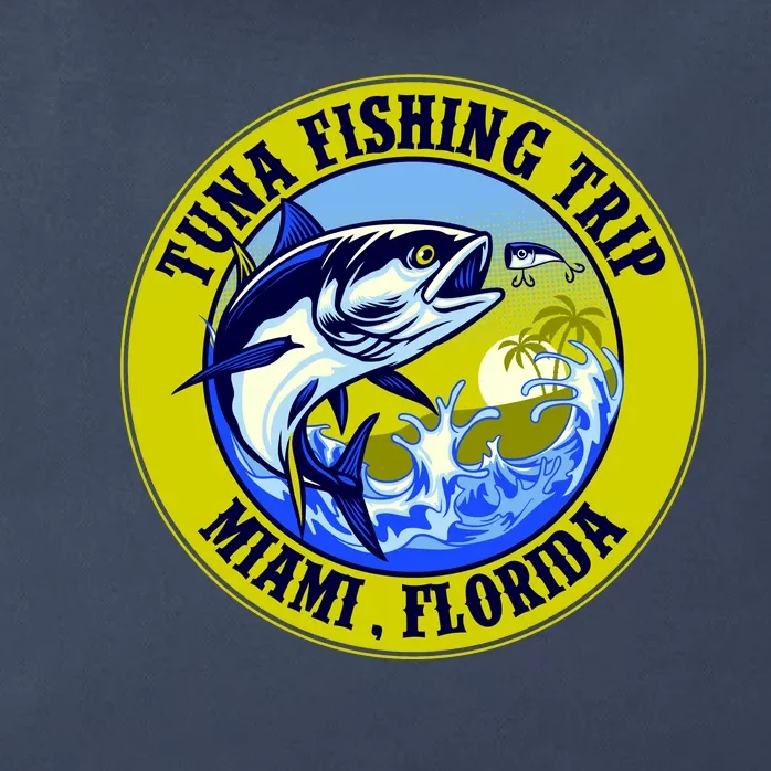 Tuna Fishing Trip Miami Florida Zip Tote Bag