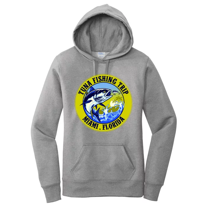 Tuna Fishing Trip Miami Florida Women's Pullover Hoodie