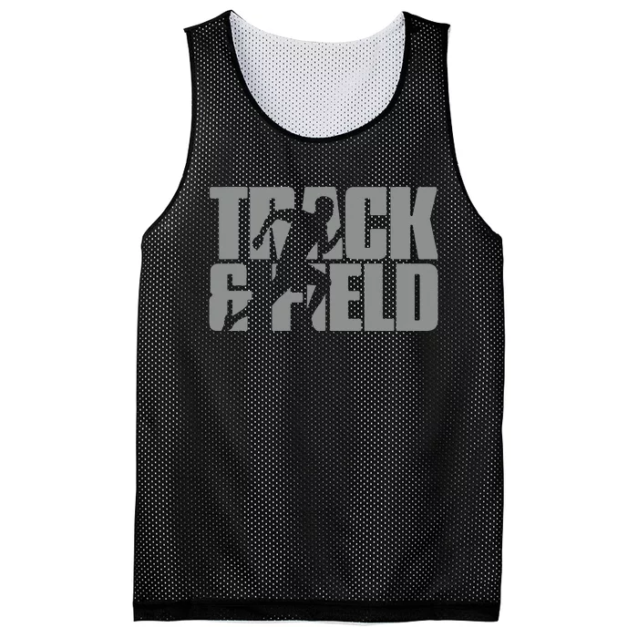 Track & Field Themed Design Graphic Track & Field Mesh Reversible Basketball Jersey Tank