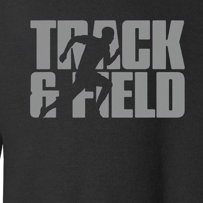 Track & Field Themed Design Graphic Track & Field Toddler Sweatshirt