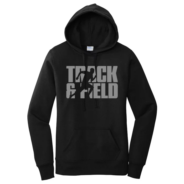 Track & Field Themed Women's Pullover Hoodie