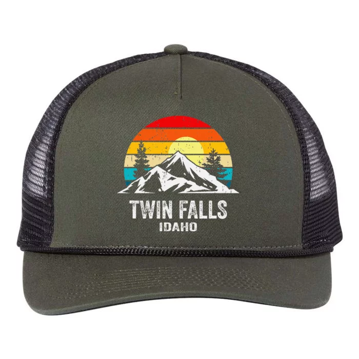 Twin Falls Retro Rope Trucker Hat Cap