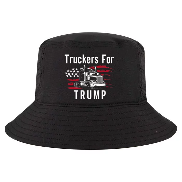 Truckers for Trump 2024 Long Sleeve Cool Comfort Performance Bucket Hat