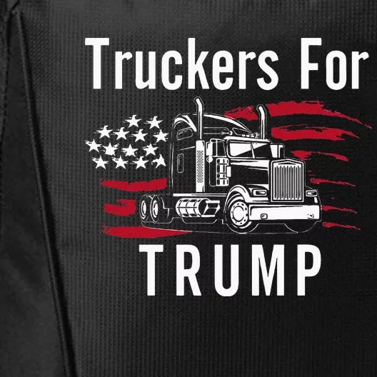 Truckers for Trump 2024 Long Sleeve City Backpack