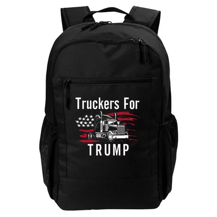 Truckers for Trump 2024 Long Sleeve Daily Commute Backpack