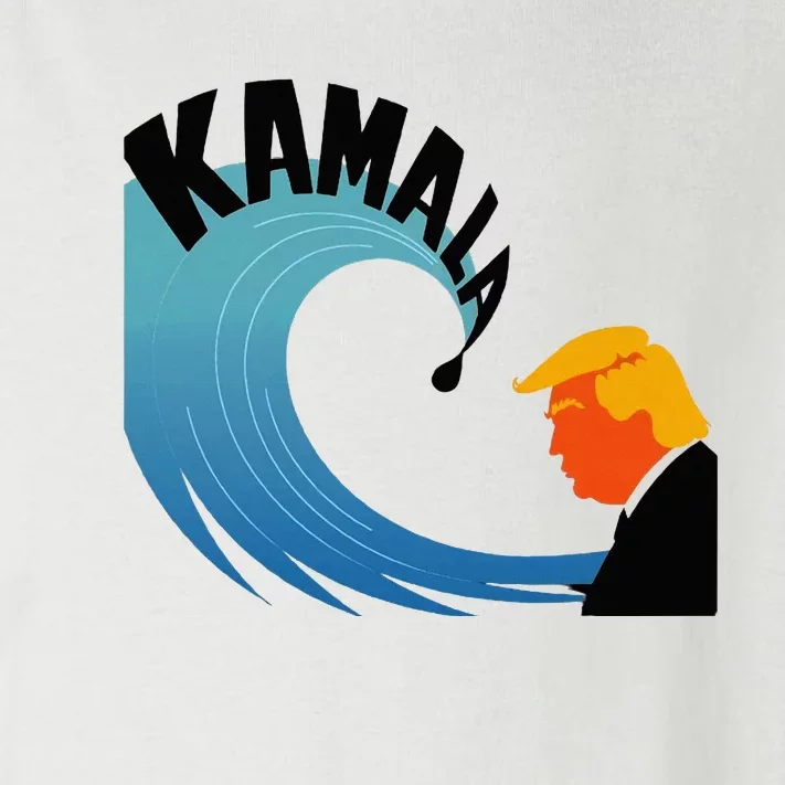 Trump Faces The Unstoppable Kamala Tsunami Toddler Long Sleeve Shirt