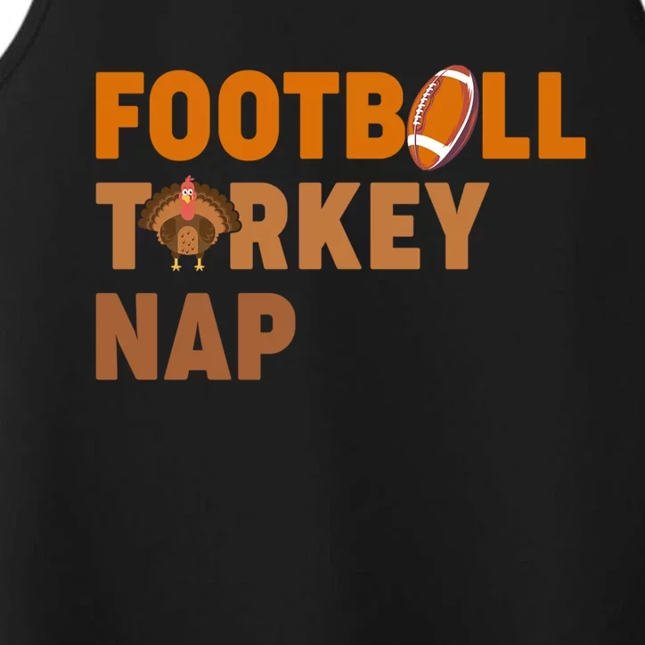 Thanksgiving Football Turkey Nap Gift Performance Tank