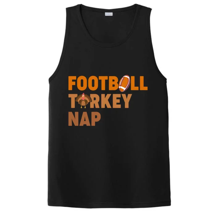 Thanksgiving Football Turkey Nap Gift Performance Tank