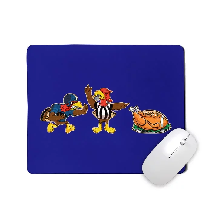 Turkey Football Thanksgiving Pjs Pajamas Costume Mousepad