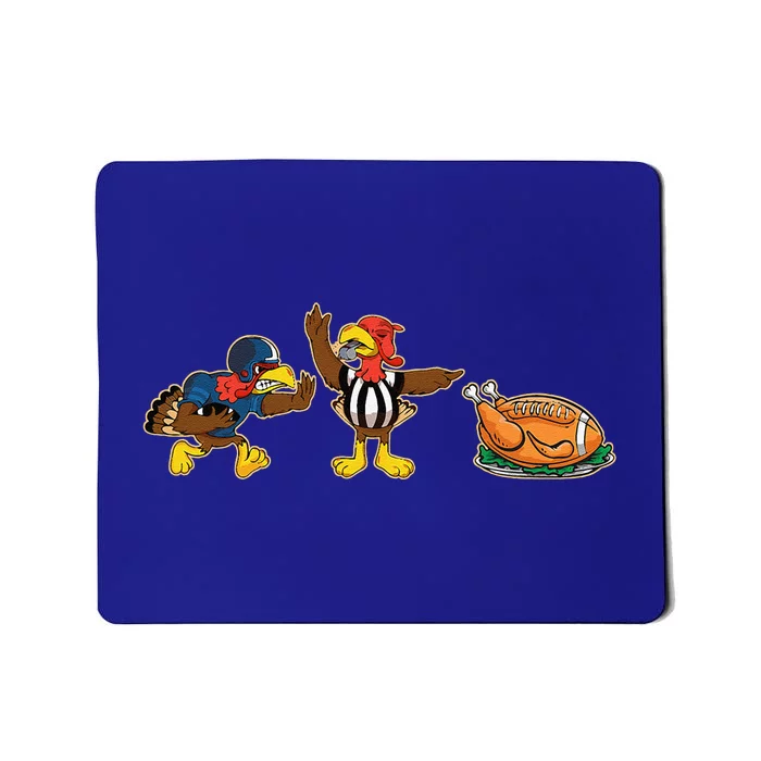 Turkey Football Thanksgiving Pjs Pajamas Costume Mousepad