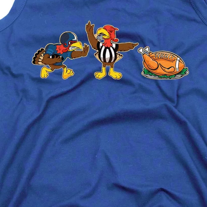 Turkey Football Thanksgiving Pjs Pajamas Costume Tank Top