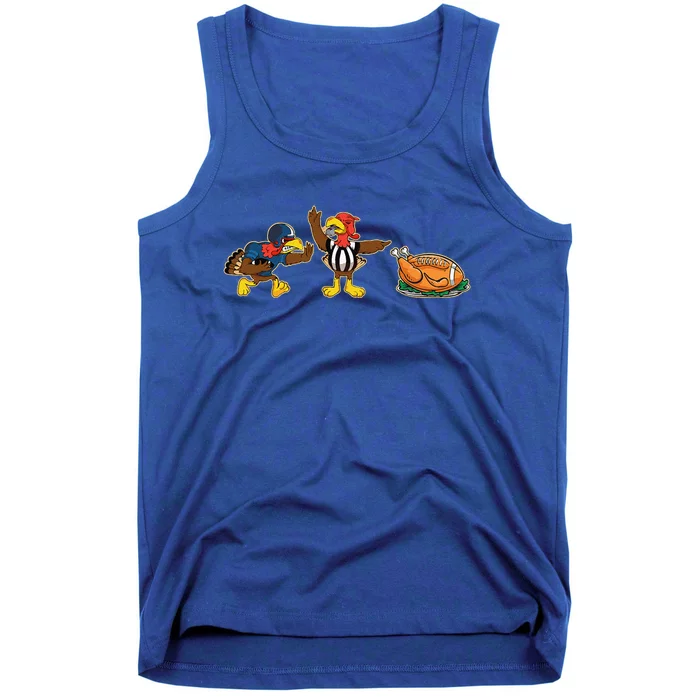 Turkey Football Thanksgiving Pjs Pajamas Costume Tank Top