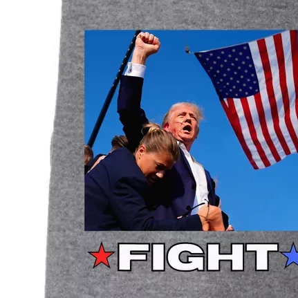 Trump Fight Doggie 3-End Fleece Hoodie