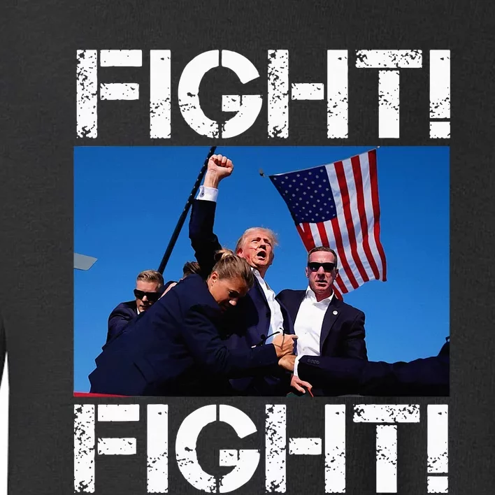 Trump Fight Trump Fighting Toddler Sweatshirt