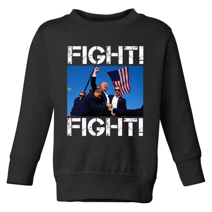 Trump Fight Trump Fighting Toddler Sweatshirt