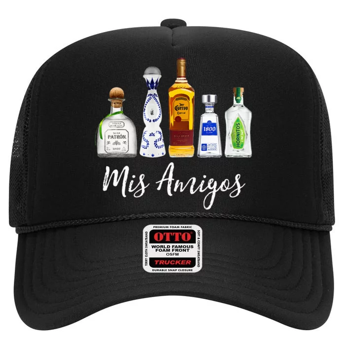 Tequila Funny Trendy High Crown Mesh Trucker Hat