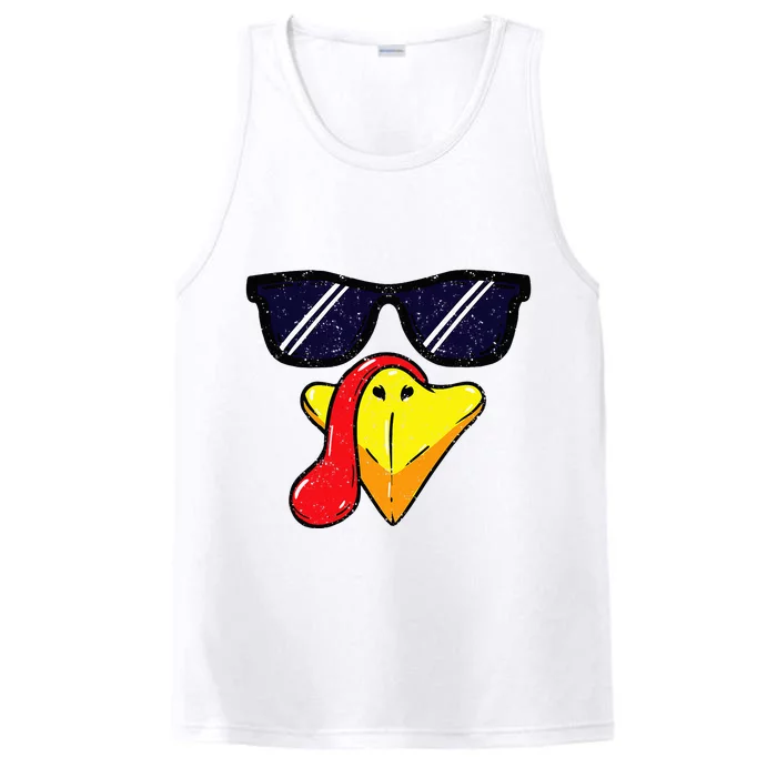 Turkey Face Thanksgiving Day Pilgrim Trot Costume Performance Tank