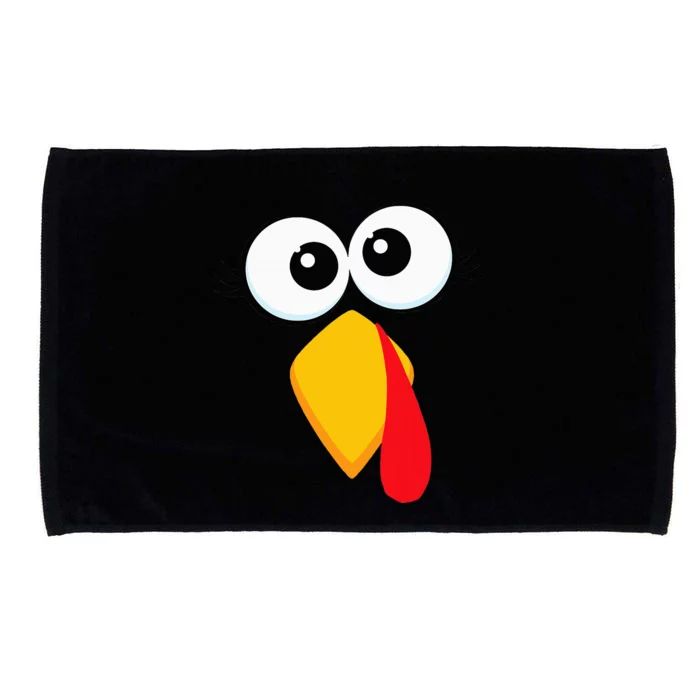 Turkey Face Thanksgiving Cute Chicken Face Microfiber Hand Towel