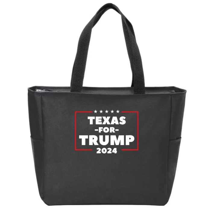 Texas For Trump 2024 Zip Tote Bag