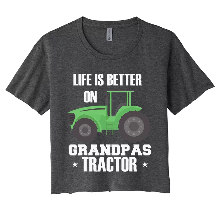 Tractor Farm Tractor Boy Women's Crop Top Tee