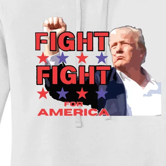 Trump Fight Trump Shooting Fight Trump Attempted Assassination Women's Pullover Hoodie