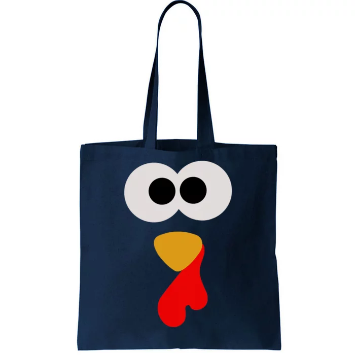 Turkey Face Thanksgiving Matching Family Costume Autumn Tote Bag