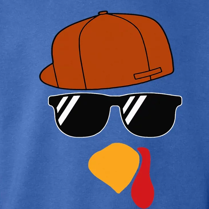 Turkey Face Thanksgiving Trucker Hat Glasses Toddler Hoodie