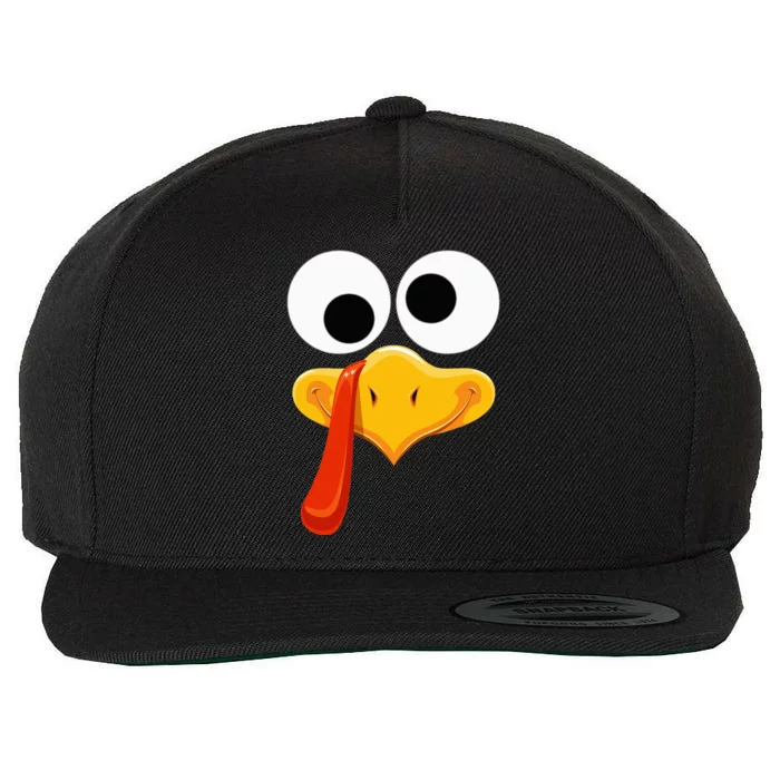 Turkey Face Thanksgiving Costume Family Outfits Matching Fun Wool Snapback Cap