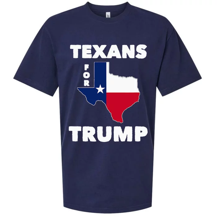 Texans For Trump President 2024 Texas Sueded Cloud Jersey T-Shirt