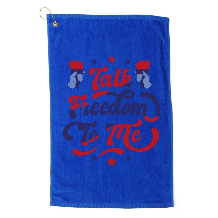 Talk Freedom To Me Platinum Collection Golf Towel