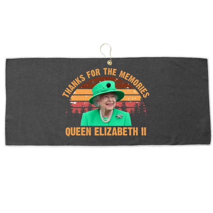 Thanks For The Memories Queen Elizabeth II Large Microfiber Waffle Golf Towel