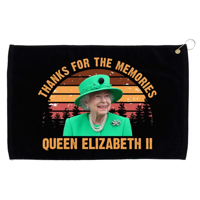 Thanks For The Memories Queen Elizabeth II Grommeted Golf Towel