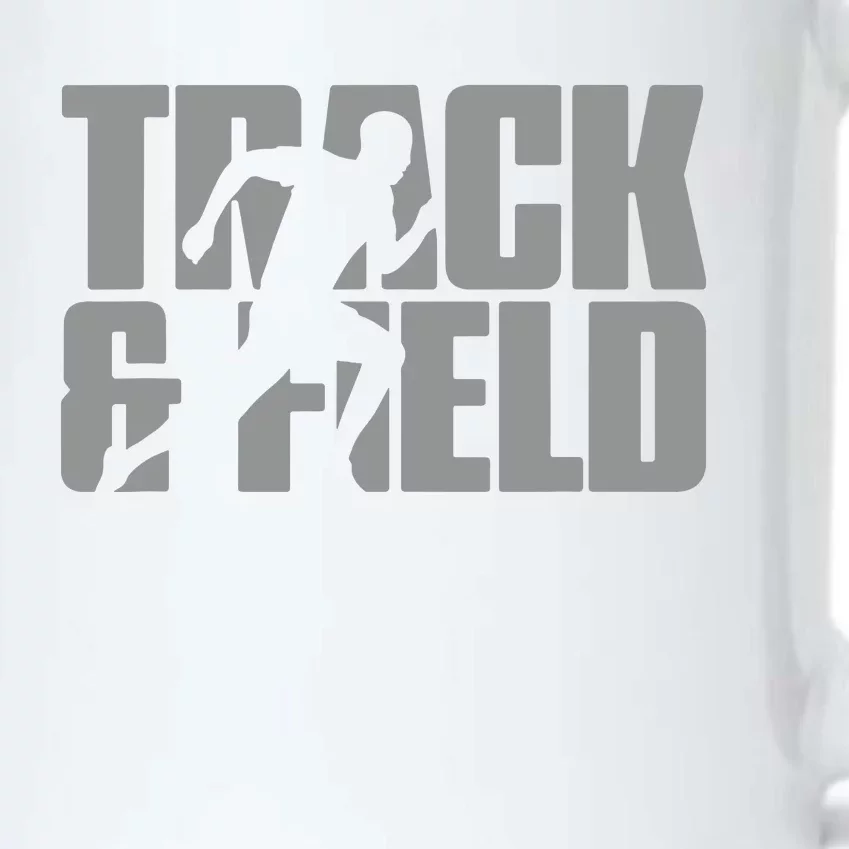 Track Field Themed Design Graphic Track Field Black Color Changing Mug