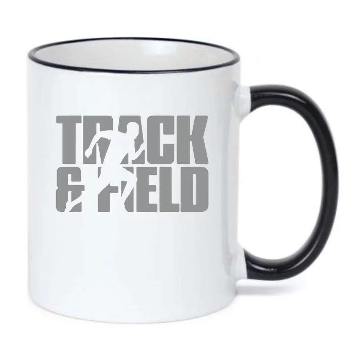 Track Field Themed Design Graphic Track Field Black Color Changing Mug