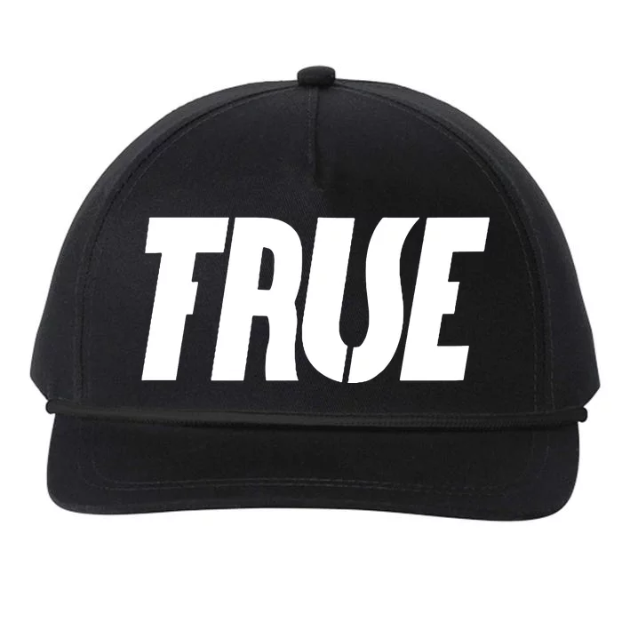 True False Snapback Five-Panel Rope Hat