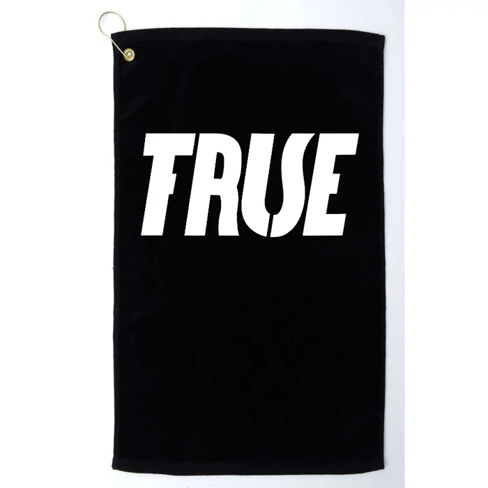 True False Platinum Collection Golf Towel