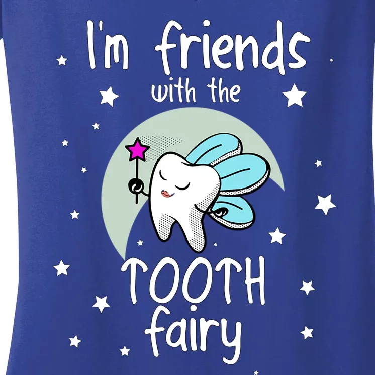 Tooth Fairy Teeth Dentist Dental Hygienist Assistant Gift Women's V-Neck T-Shirt