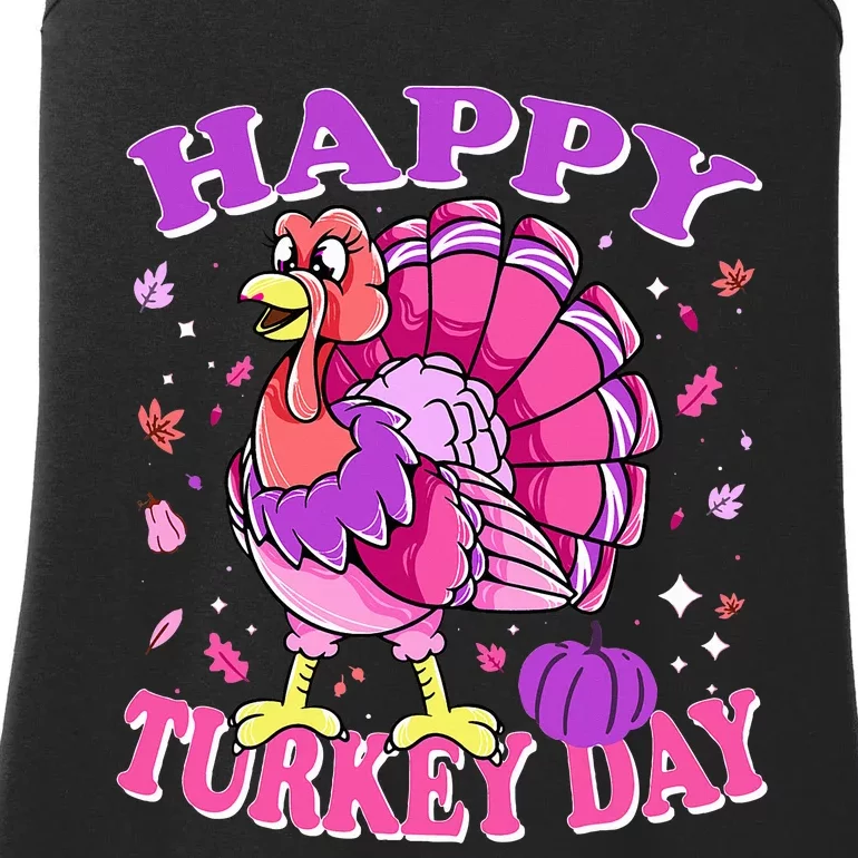 Thanksgiving Female Turkey Happy Turkey Day Ladies Essential Tank