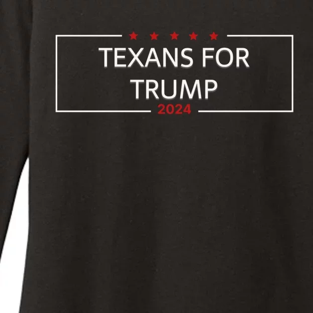 Texans For Trump DonT Mess With Texas Womens CVC Long Sleeve Shirt