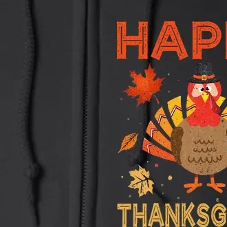 Thanksgiving Feast Turkey Pilgrim Celebration Full Zip Hoodie