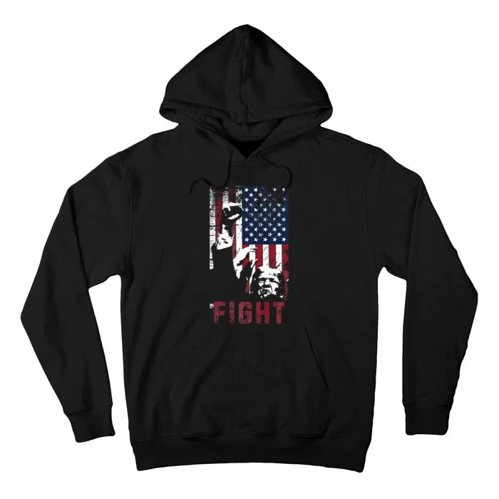 Trump Fight Usa Tall Hoodie