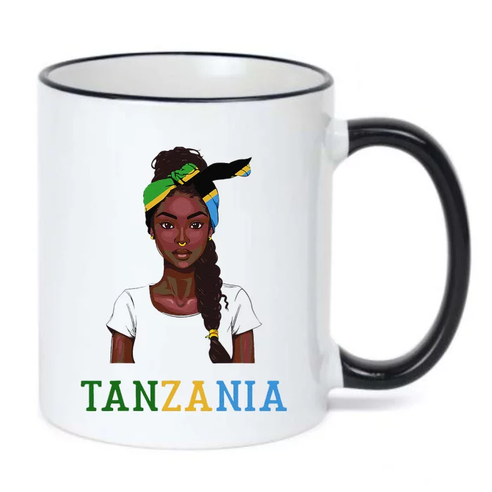 Tanzanian Flag Uniform Souvenirs Products Woman Tanzania Black Color Changing Mug