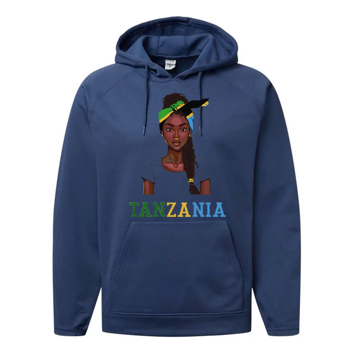 Tanzanian Flag Uniform Souvenirs Products Woman Tanzania Performance Fleece Hoodie