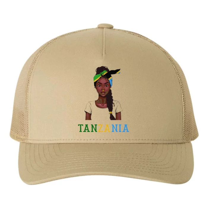 Tanzanian Flag Uniform Souvenirs Products Woman Tanzania Yupoong Adult 5-Panel Trucker Hat